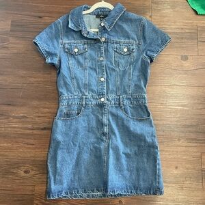 Short Sleeve Denim Dress